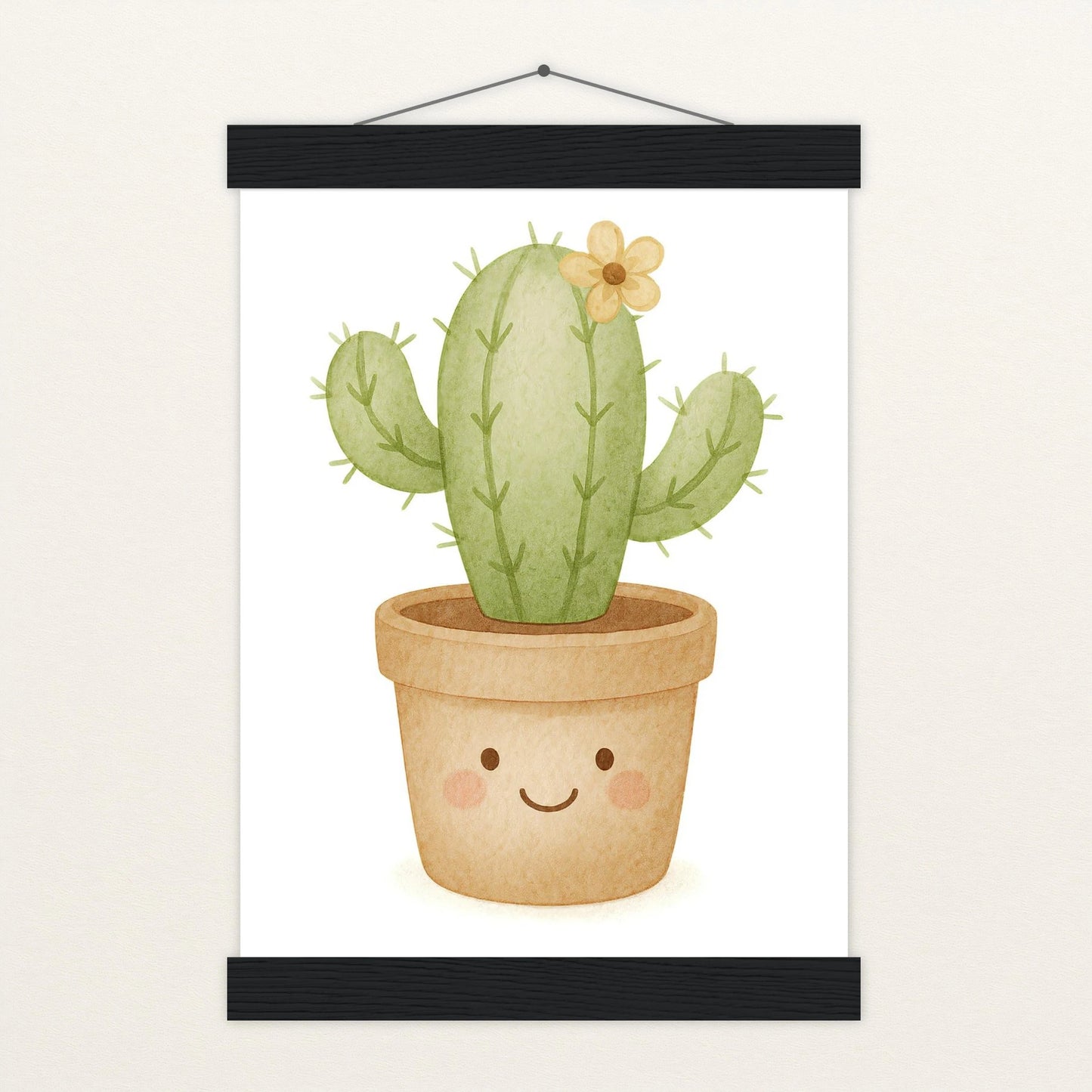 Kaktus Poster mit Leisten von tinylearner