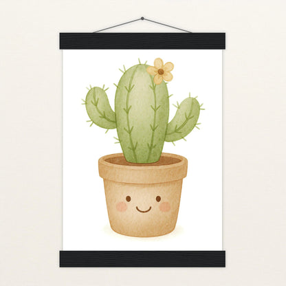 Kaktus Poster mit Leisten von tinylearner