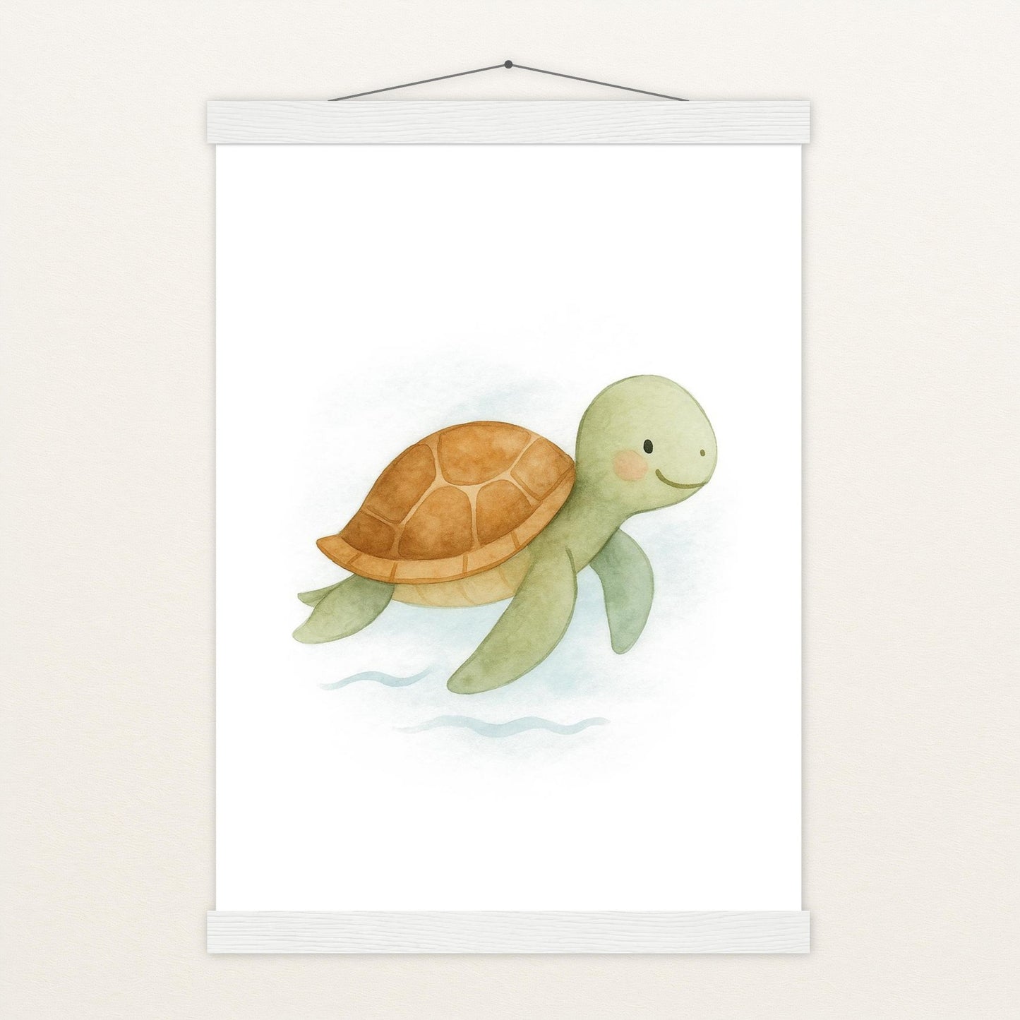 Sora die Schildkröte Poster mit Leisten von tinylearner