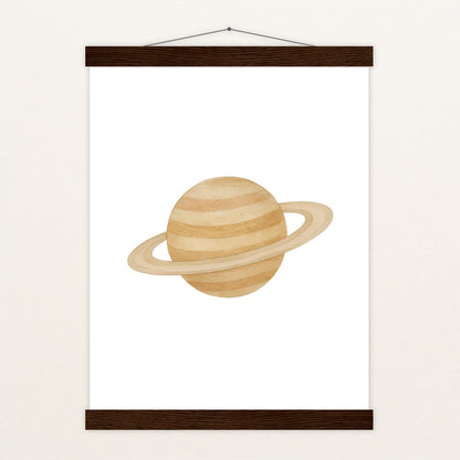 Saturn Poster mit Leisten von tinylearner