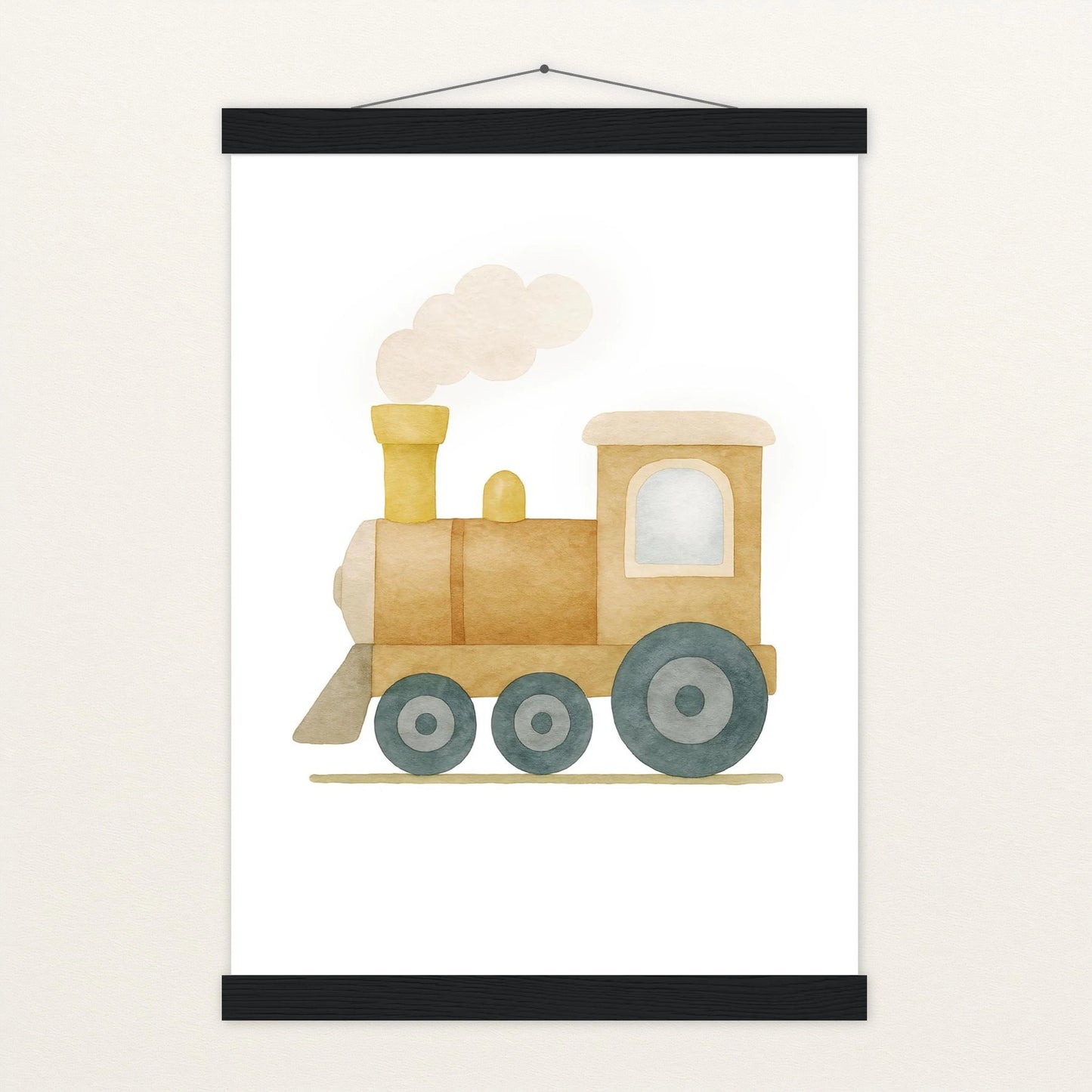 Lokomotive Poster mit Leisten von tinylearner