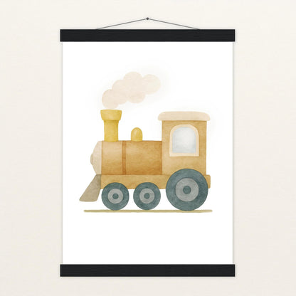 Lokomotive Poster mit Leisten von tinylearner