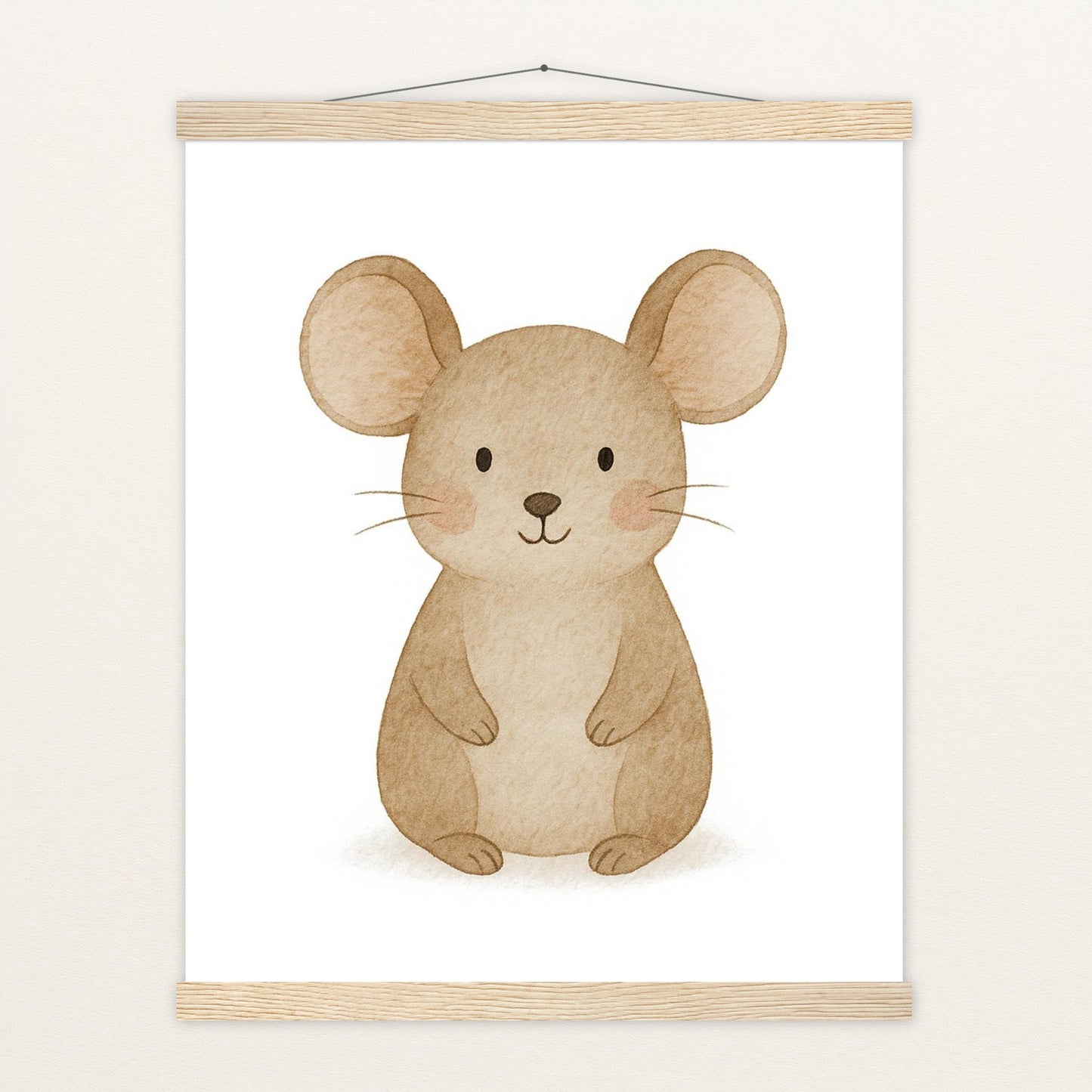 Mimi die Maus Poster mit Leisten von tinylearner