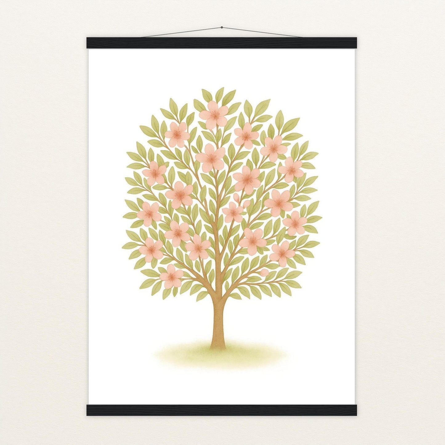 Kirschbaum Poster mit Leisten von tinylearner