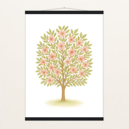 Kirschbaum Poster mit Leisten von tinylearner