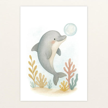 Dora der Delfin - Motiv: "Luftblase" Poster von tinylearner