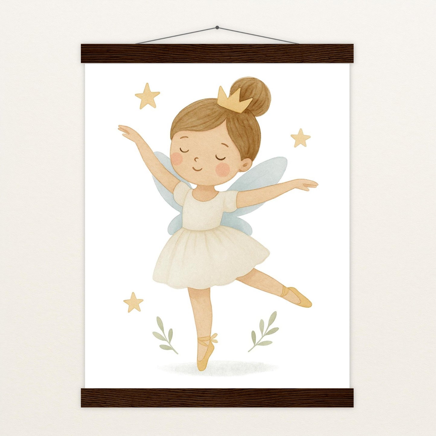 Fina die Fee - Motiv: "Ballett" Poster mit Leisten von tinylearner