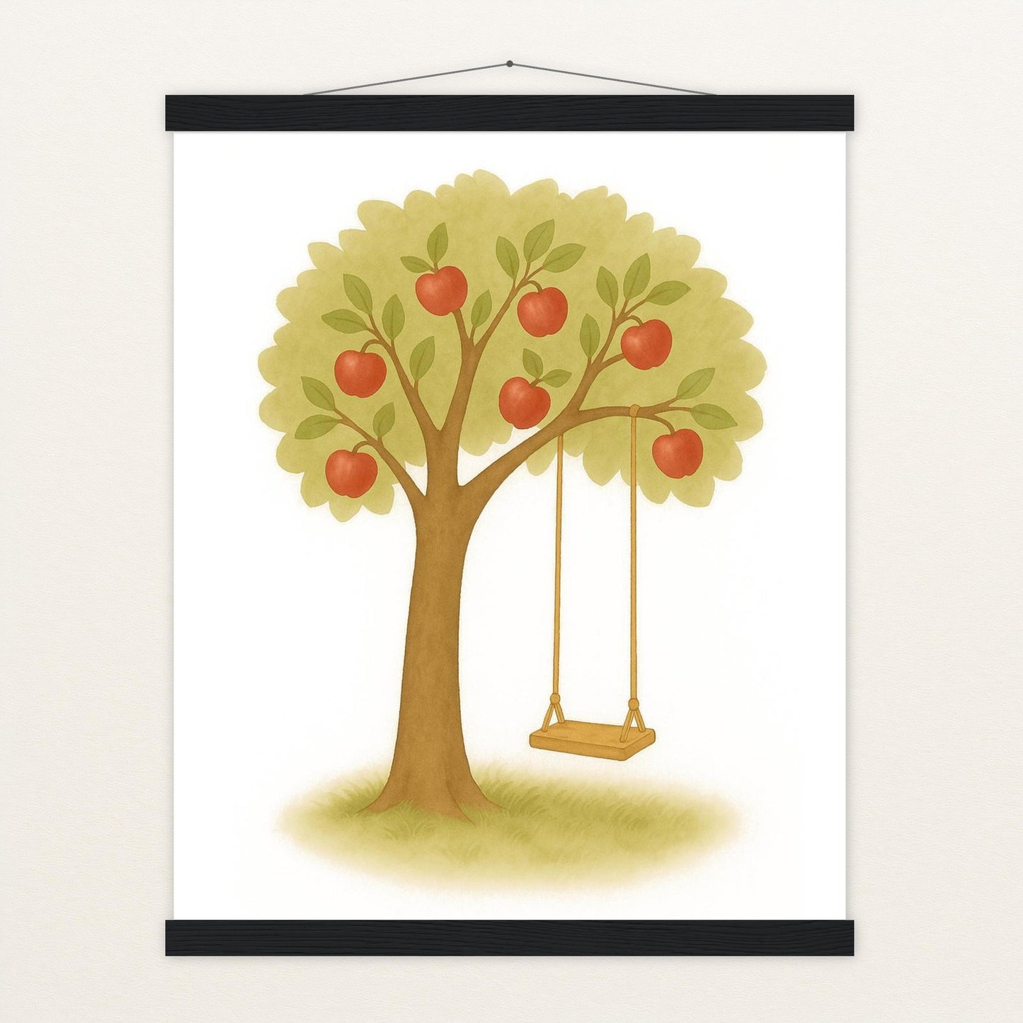 Apfelbaum Poster mit Leisten von tinylearner