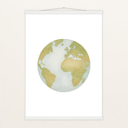 Erde Poster mit Leisten von tinylearner