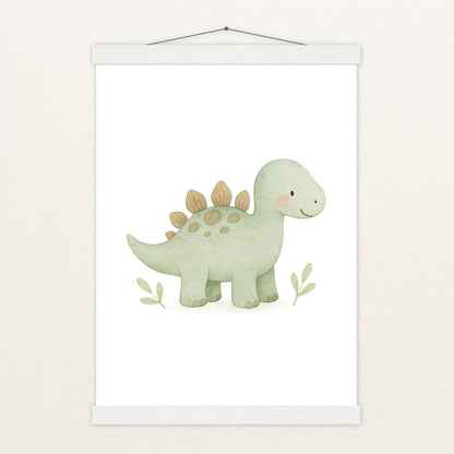 Dinosaurier Stegosaurus Poster mit Leisten von tinylearner