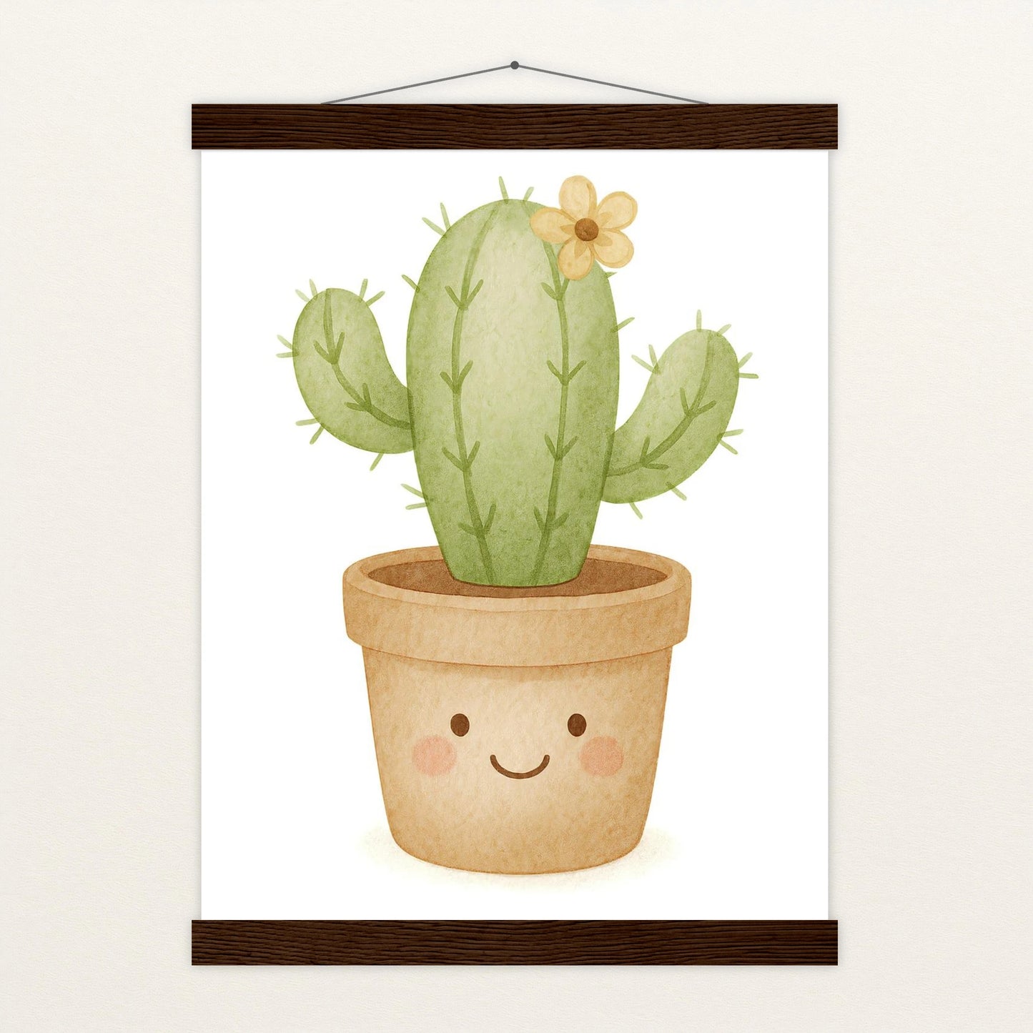 Kaktus Poster mit Leisten von tinylearner