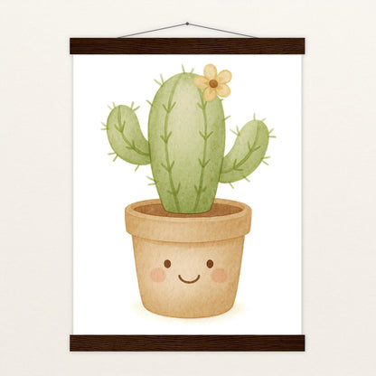 Kaktus Poster mit Leisten von tinylearner
