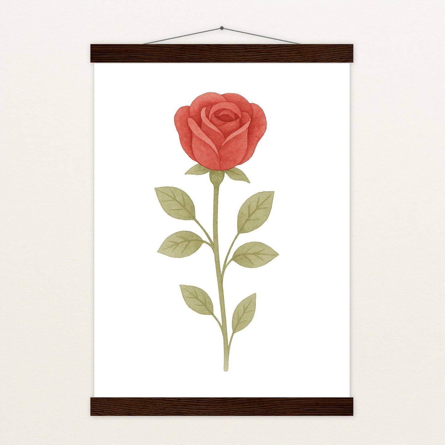 Rose Poster mit Leisten von tinylearner
