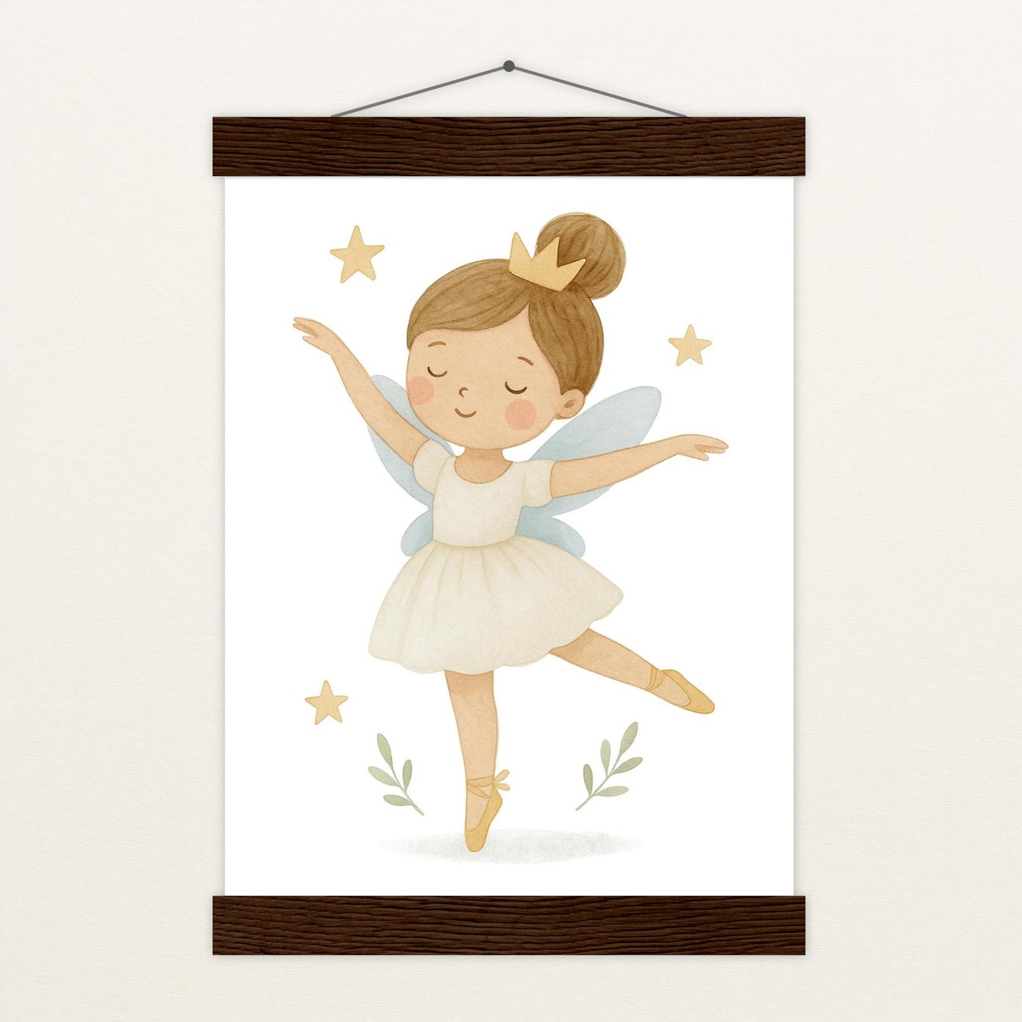 Fina die Fee - Motiv: "Ballett" Poster mit Leisten von tinylearner