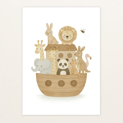 Tierfreunde - Motiv: "Arche Noah" Poster von tinylearner
