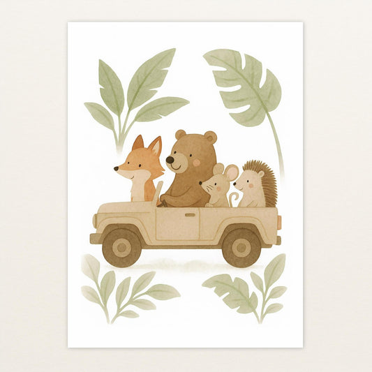 Tierfreunde - Motiv: "Safari" Poster von tinylearner