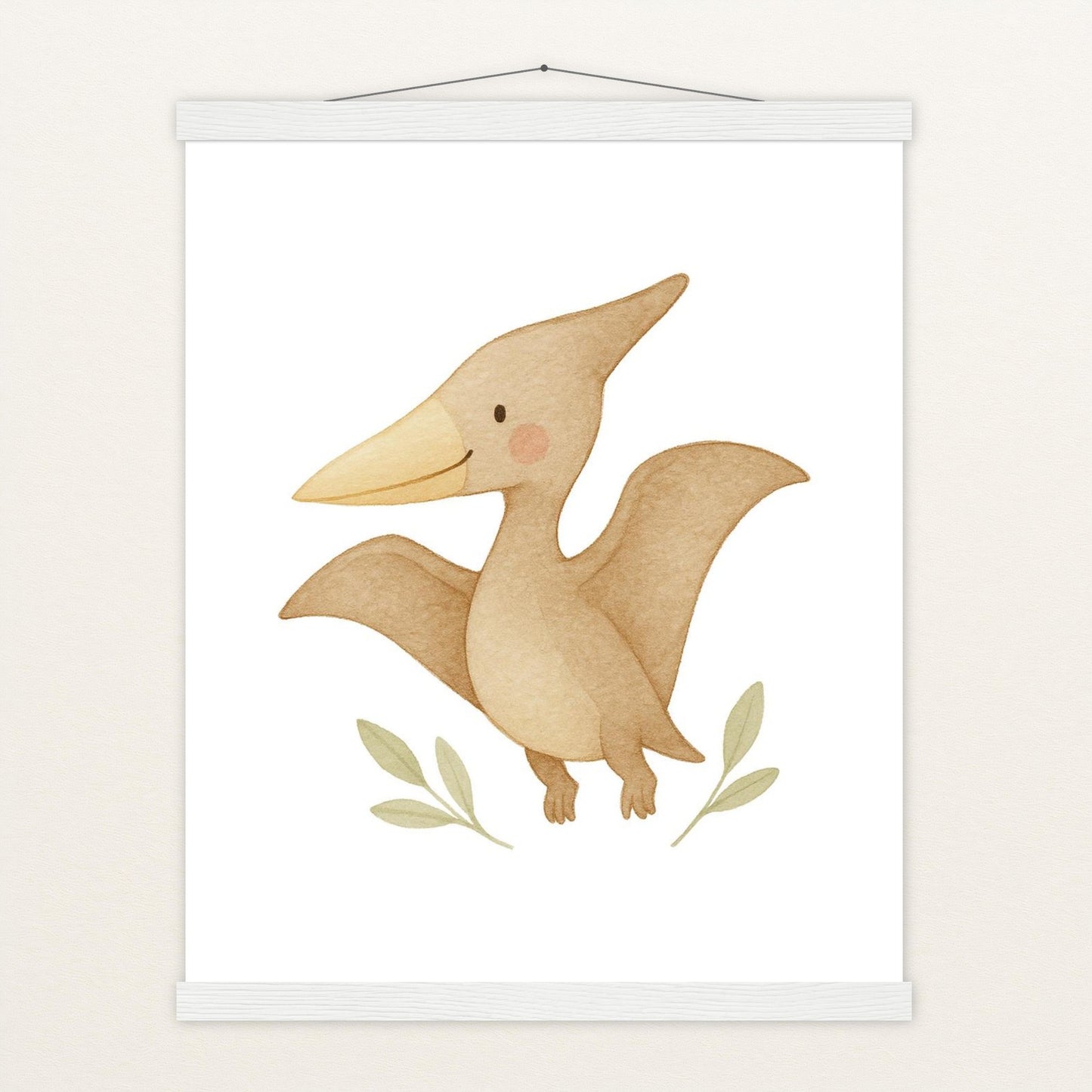 Dinosaurier Pteranodon Poster mit Leisten von tinylearner