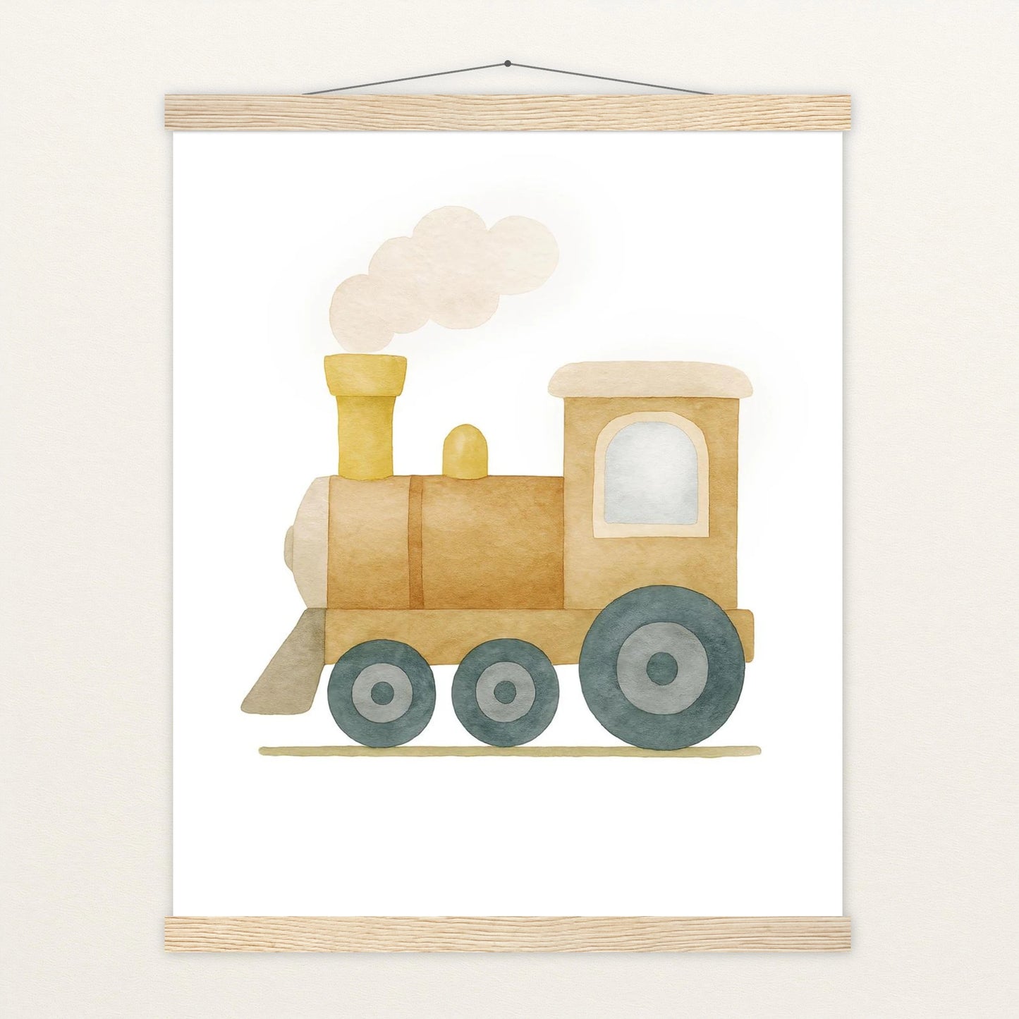 Lokomotive Poster mit Leisten von tinylearner