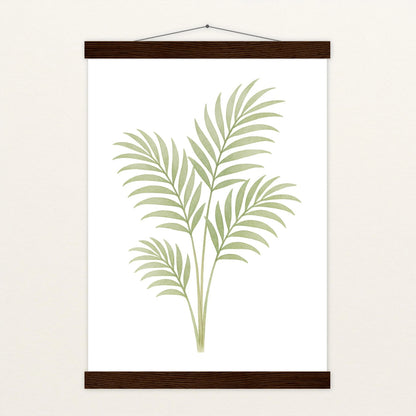 Howea-Blatt Poster mit Leisten von tinylearner