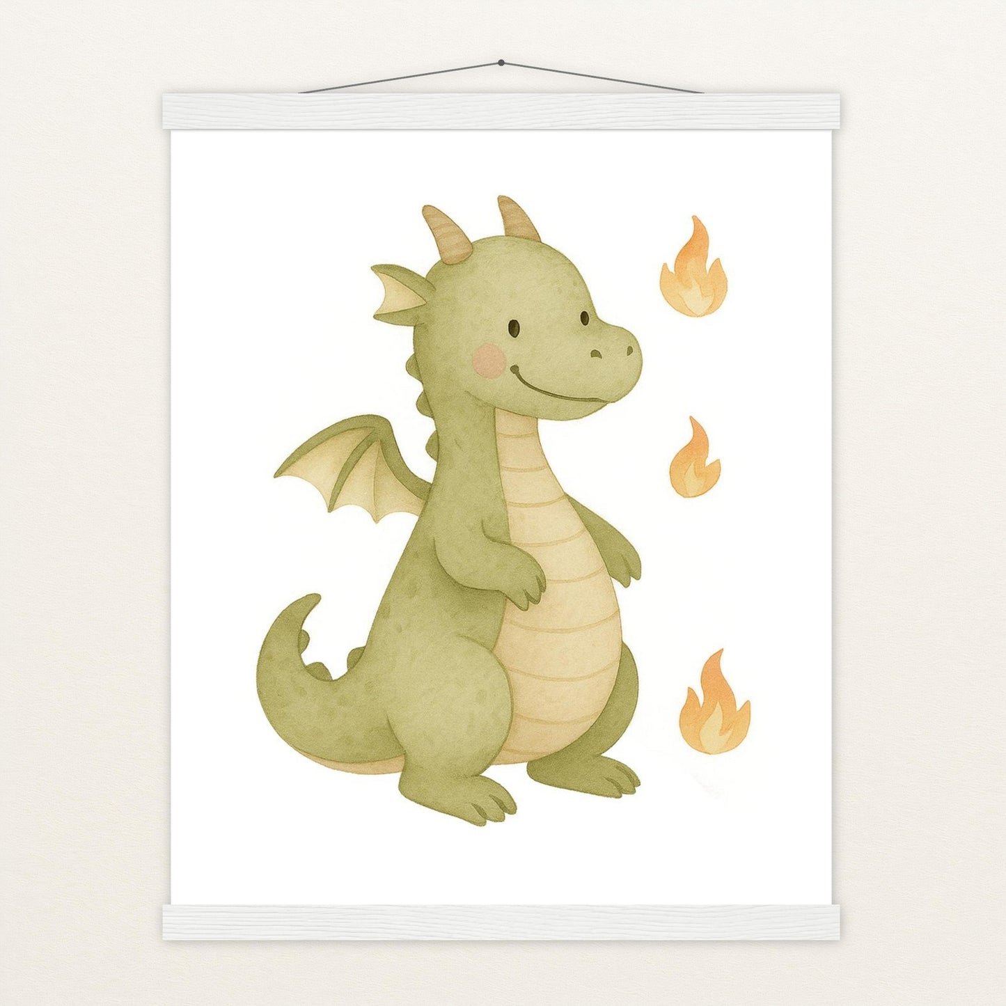 Drax der Drache Poster mit Leisten von tinylearner