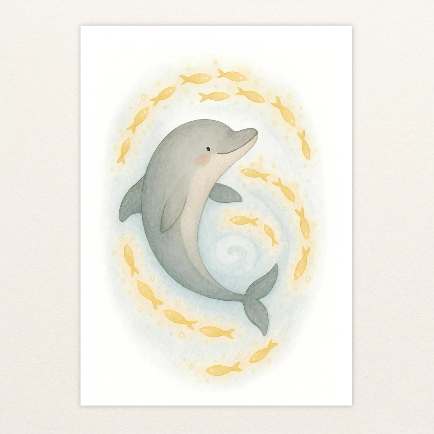 Dora der Delfin - Motiv: "Leuchtfische" Poster von tinylearner