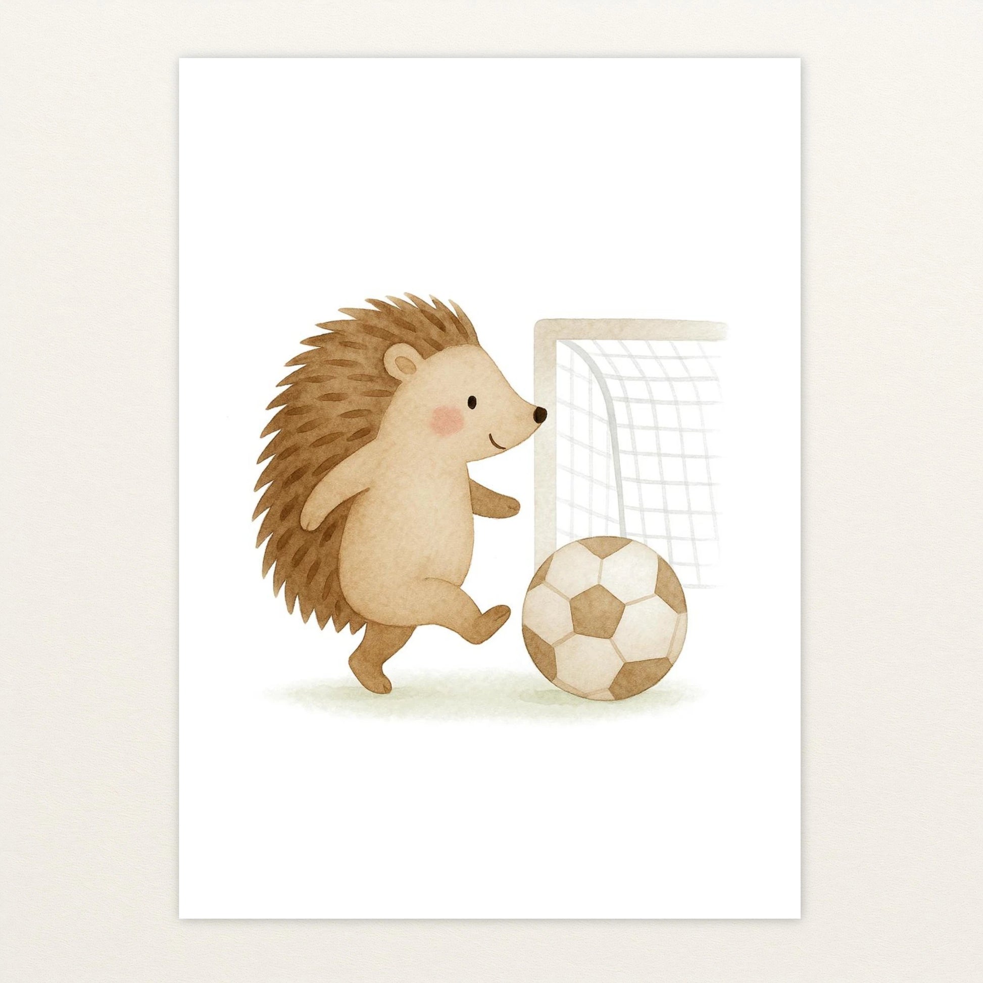 Iggi der Igel - Motiv: "Fußball" Poster von tinylearner