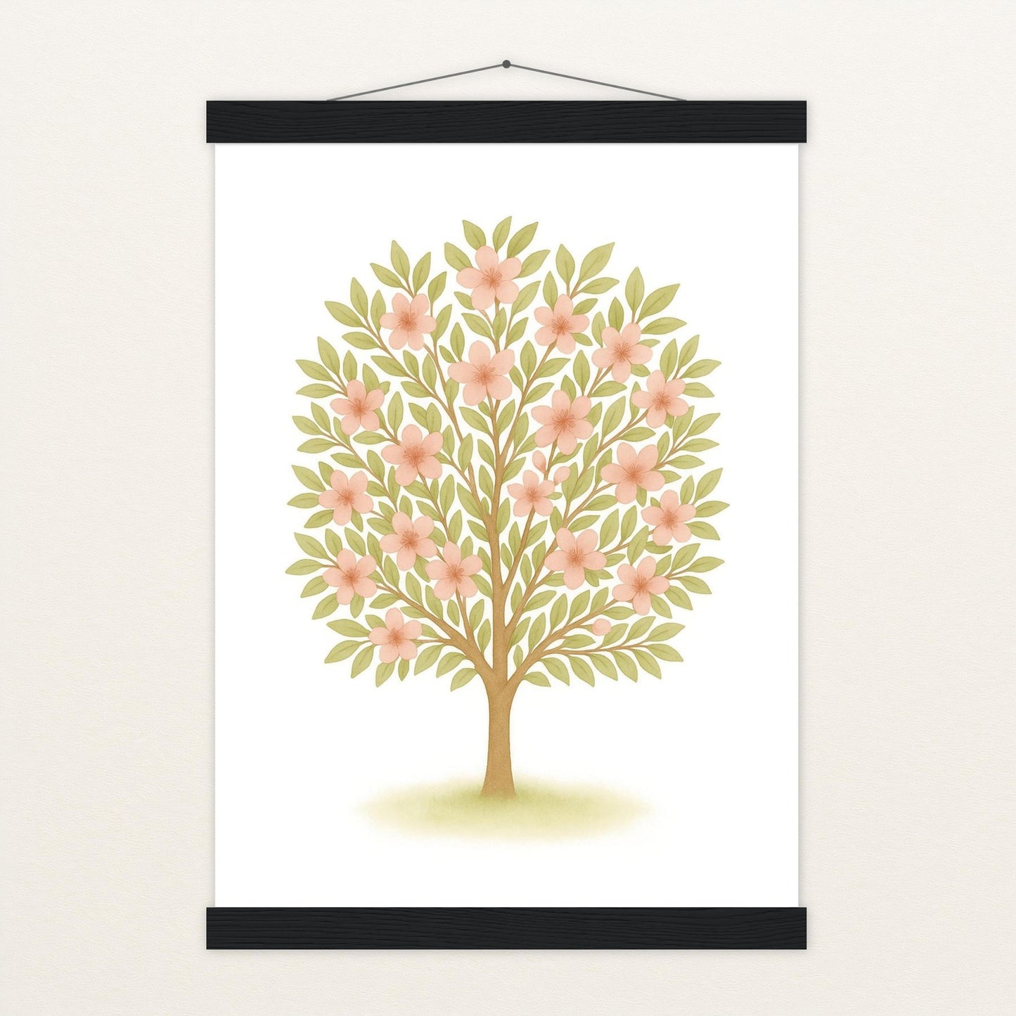 Kirschbaum Poster mit Leisten von tinylearner