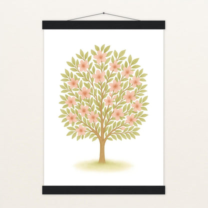 Kirschbaum Poster mit Leisten von tinylearner