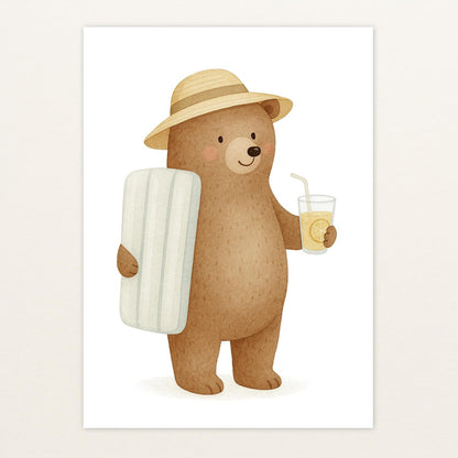 Balu der Bär - Motiv: "Strandtag" Poster von tinylearner