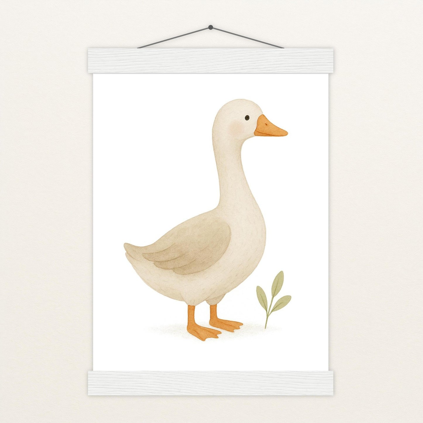 Gusi die Gans Poster mit Leisten von tinylearner