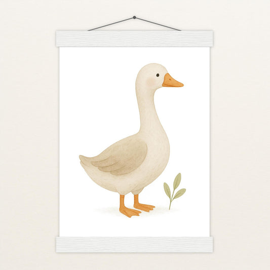 Gusi die Gans Poster mit Leisten von tinylearner