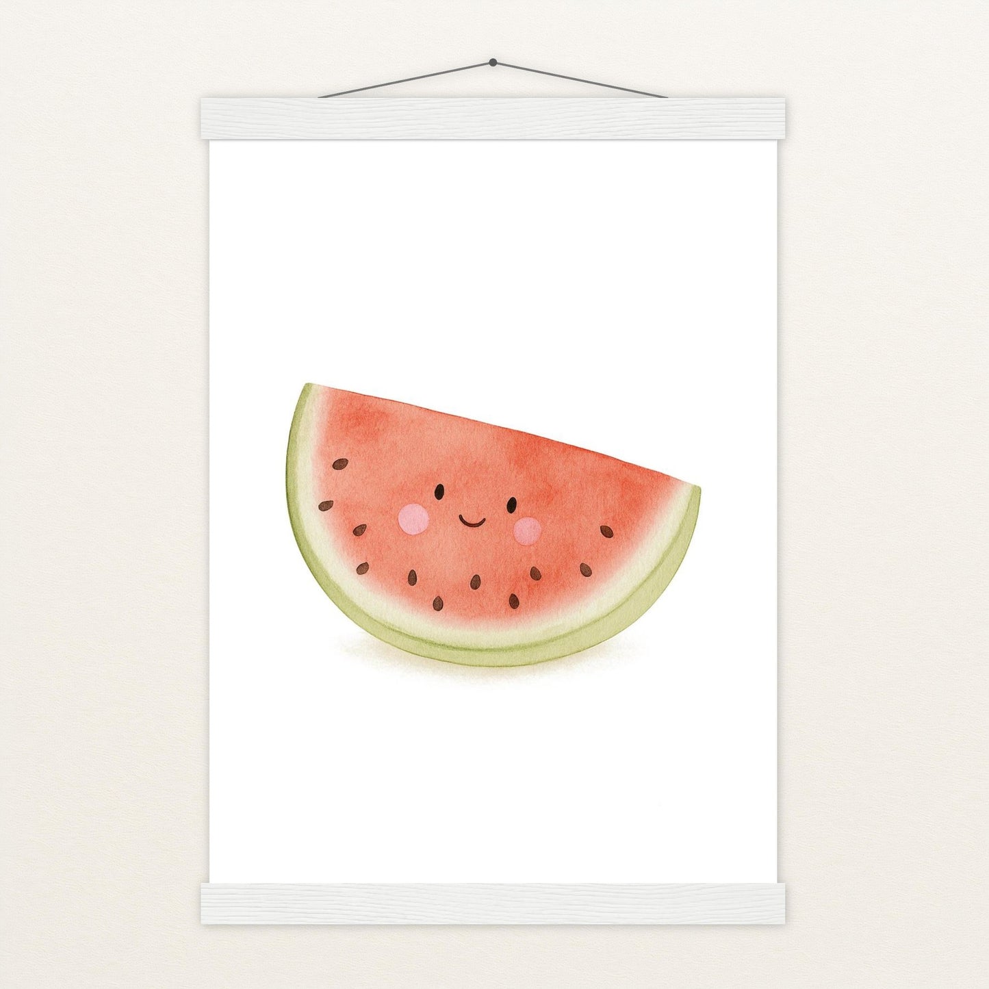 Obst: Melone Poster mit Leisten von tinylearner