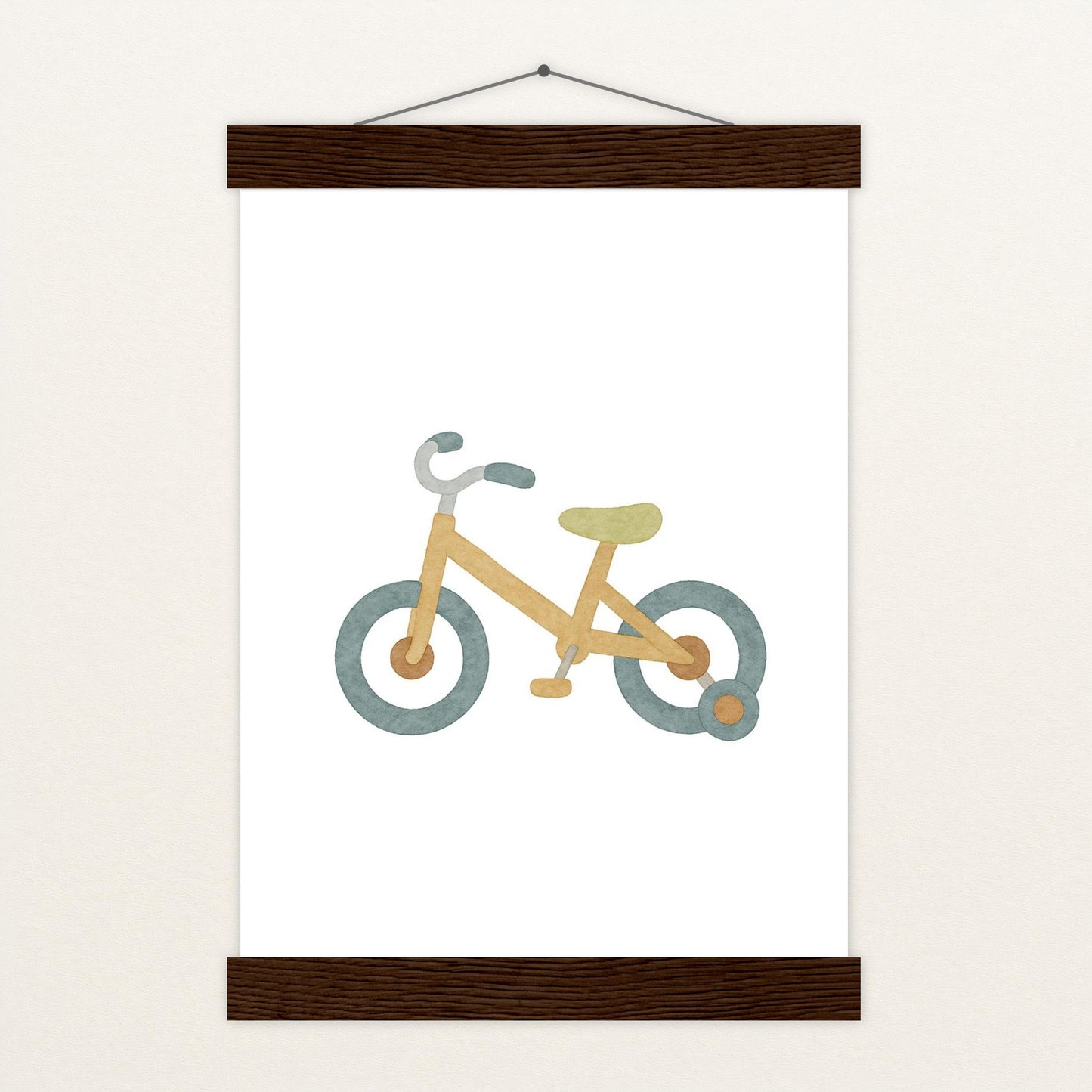 Fahrrad Poster mit Leisten von tinylearner