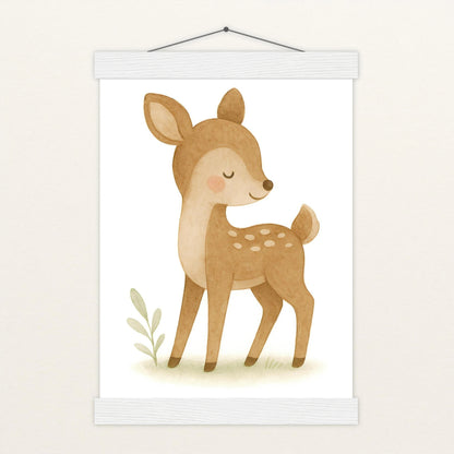 Ria das Reh Poster mit Leisten von tinylearner