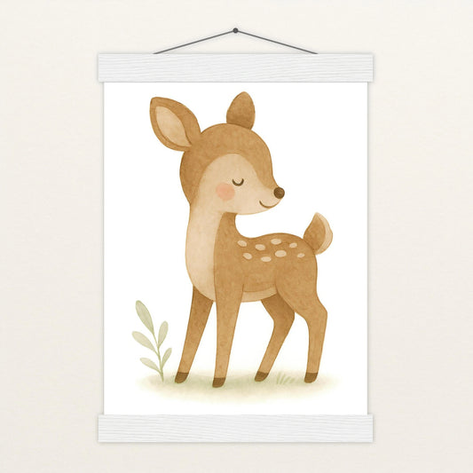 Ria das Reh Poster mit Leisten von tinylearner