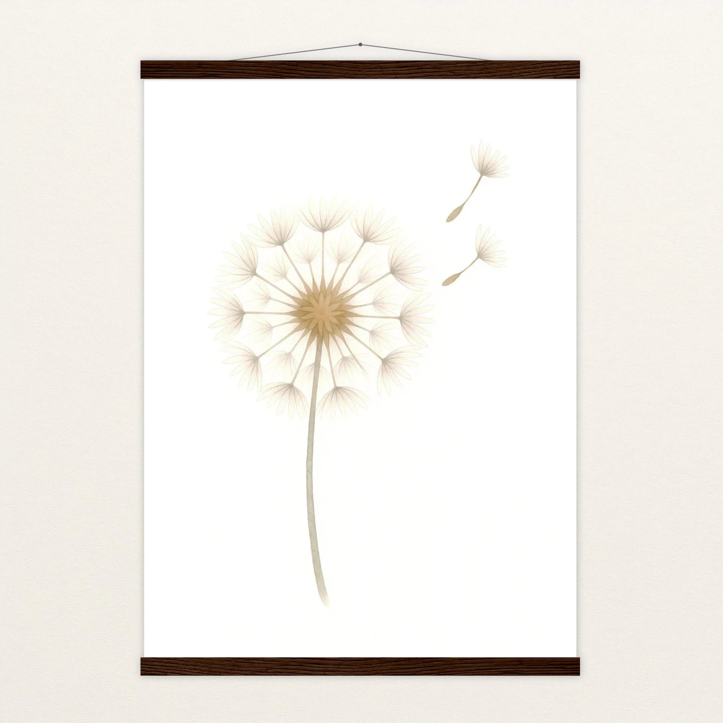 Löwenzahn Poster mit Leisten von tinylearner