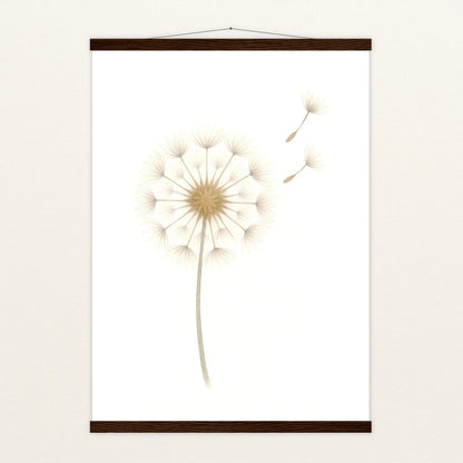 Löwenzahn Poster mit Leisten von tinylearner