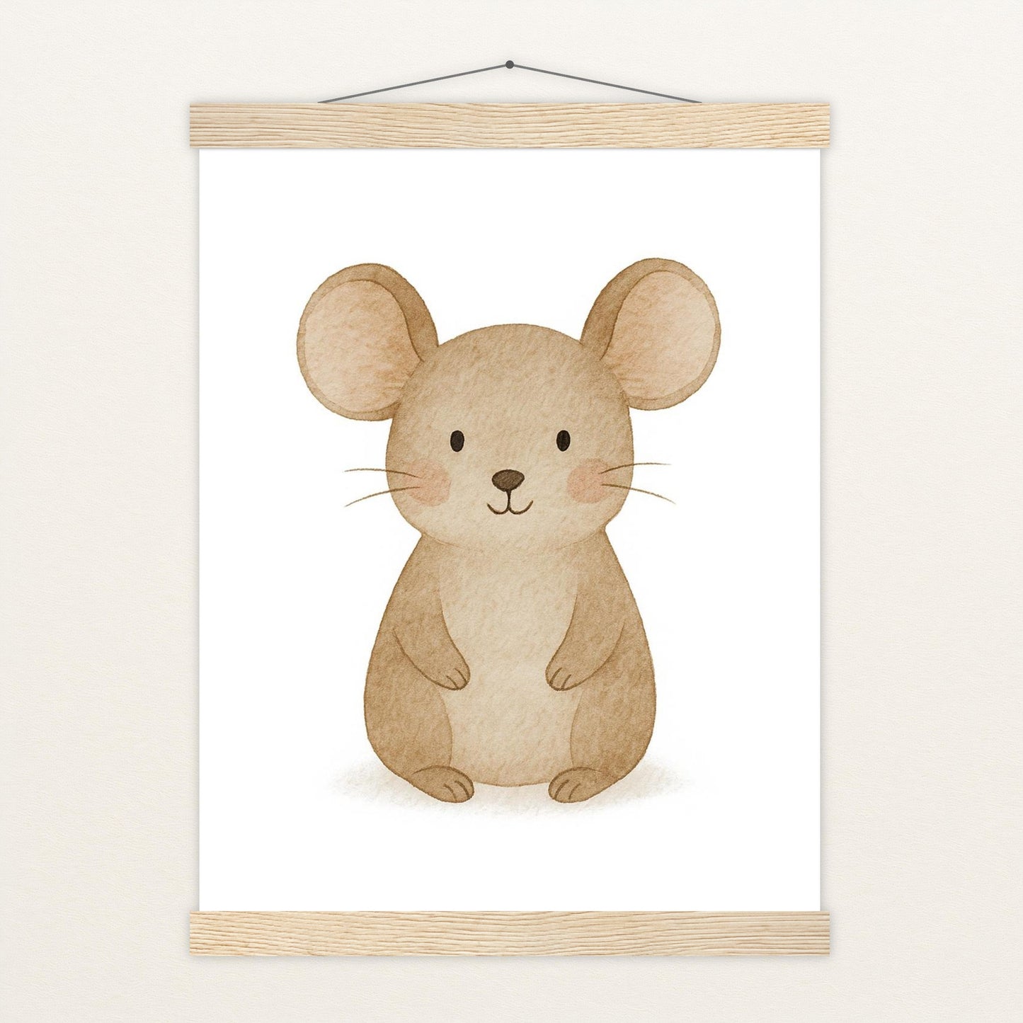 Mimi die Maus Poster mit Leisten von tinylearner