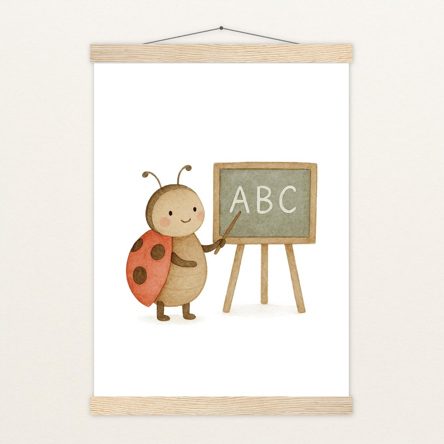 Marie der Marienenkäfer - Lehrer Poster mit Leisten von tinylearner