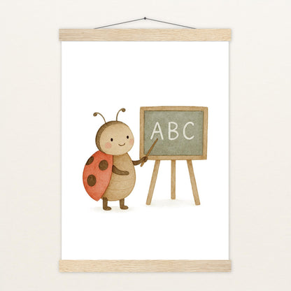 Marie der Marienenkäfer - Lehrer Poster mit Leisten von tinylearner