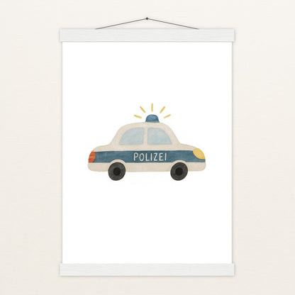 Polizei Poster mit Leisten von tinylearner