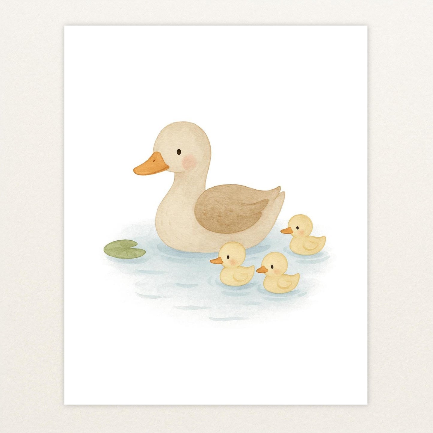 Gusi die Gans - Motiv: "Teich" Poster von tinylearner