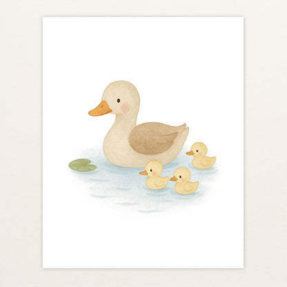 Gusi die Gans - Motiv: "Teich" Poster von tinylearner
