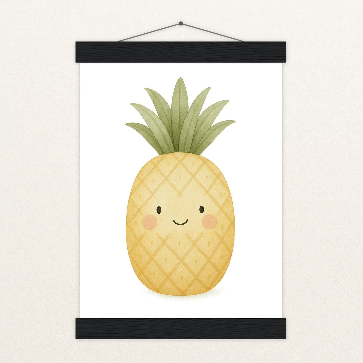 Obst: Ananas Poster mit Leisten von tinylearner