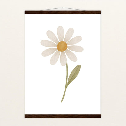 Gänseblümchen Poster mit Leisten von tinylearner