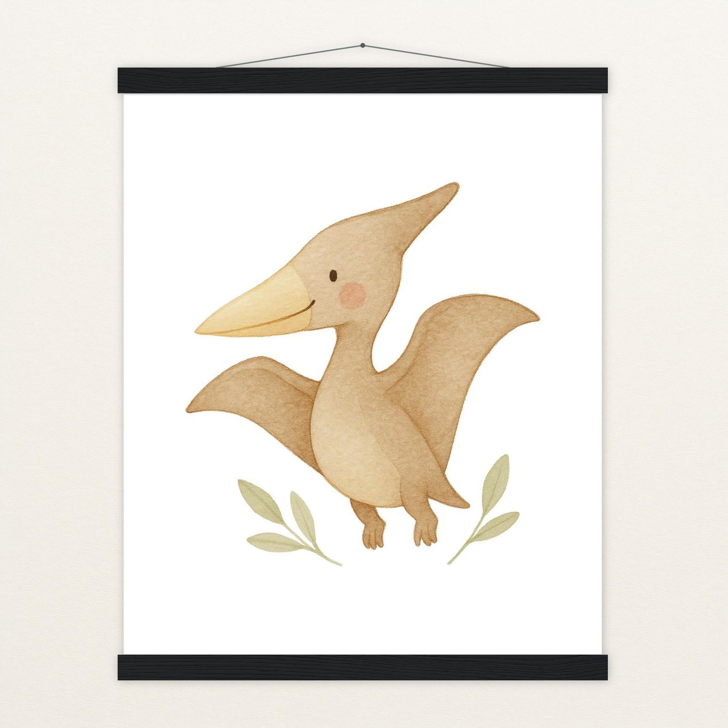 Dinosaurier Pteranodon Poster mit Leisten von tinylearner
