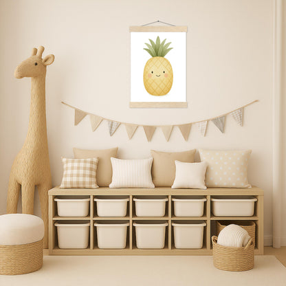 Obst: Ananas Poster mit Leisten von tinylearner