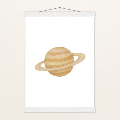 Saturn Poster mit Leisten von tinylearner