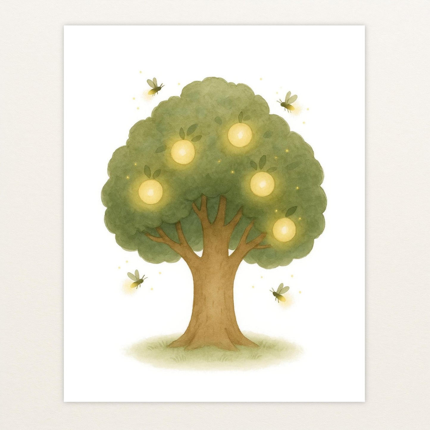 Leuchtbaum Poster von tinylearner