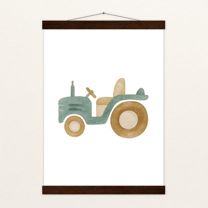 Traktor Poster mit Leisten von tinylearner